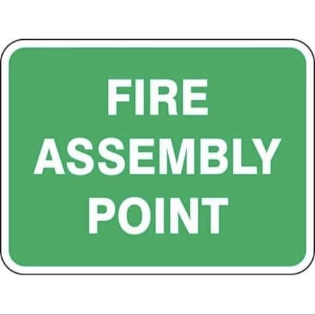 Accuform SAFETY SIGN FIRE ASSEMBLY POINT 24 in FRR917RA